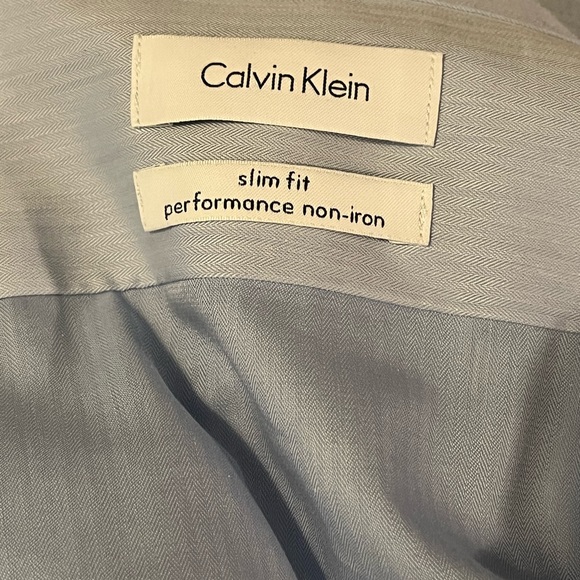 Gray Calvin Klein Slim Fit Flannel - Picture 3 of 3